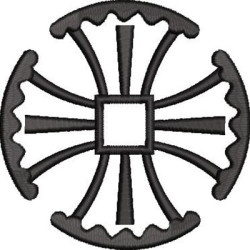 Diseño Para Bordado Cruz Decorada 362