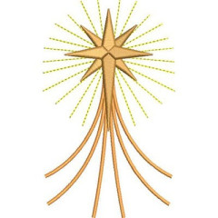 Embroidery Design Star Of Bethlehem 3..