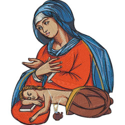 Embroidery Design Virgin Mary