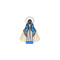 Matriz De Bordado Mini Nossa Senhora Das Graças 5 Cm