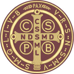 Embroidery Design Saint Benedict Medal 18 Cm..
