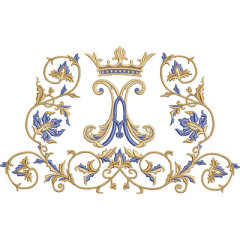 Embroidery Design Marian Arabesques 26 Cm..