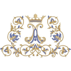 Diseño Para Bordado Arabescos Marianos 26 Cm