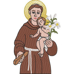 Embroidery Design Saint Anthony 13 Cm..
