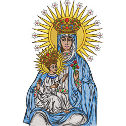 Diseño Para Bordado Nuestra Señora Del Perpetuo Socorro 25 Cm