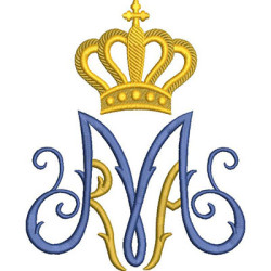 Diseño Para Bordado Mariano 16cm