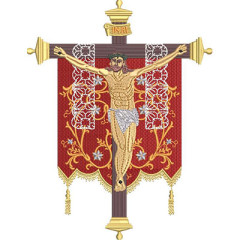 Embroidery Design Crucified Jesus 21 Cm..