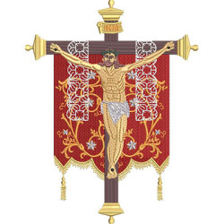 Embroidery Design Crucified Jesus 21 Cm