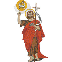 Embroidery Design Saint John The Baptist 35 Cm..