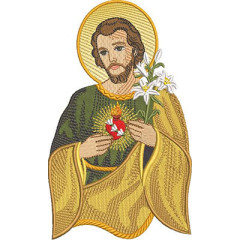 Embroidery Design Most Chaste Heart Of Joseph 18 Cm..
