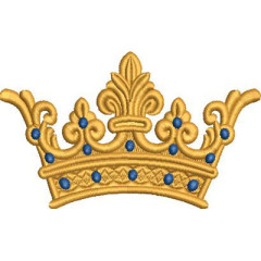 Embroidery Design 10 Cm Crown..