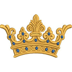 Matriz De Bordado Coroa 10 Cm