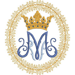 Embroidery Design Marian Medal 22 Cm..