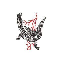 Matriz De Bordado Mini Anjo Caído 6 Cm