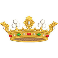 Diseño Para Bordado Corona De 10 Cm