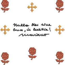 Diseño Para Bordado Opus Dei Nulla Dies Sine Cruce, In Laetitia