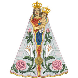 Diseño Para Bordado Nuestra Señora De Nazaret 23 Cm