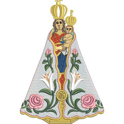 Diseño Para Bordado Nuestra Señora De Nazaret 23 Cm