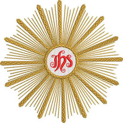 Diseño Para Bordado Hostia Consagrada 14 Cm