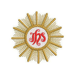 Embroidery Design Consecrated Host 7 Cm..