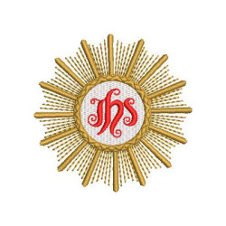 Diseño Para Bordado Hostia Consagrada 7 Cm