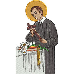 Embroidery Design Saint Gerald Majella 22 Cm..