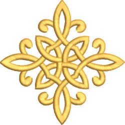 Diseño Para Bordado Cruz Decorada 366