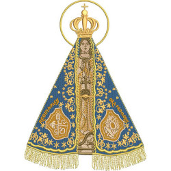 Diseño Para Bordado Nuestra Señora De Aparecida 22 Cm