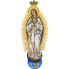 Embroidery Design Our Lady Of The Angels 33 Cm..