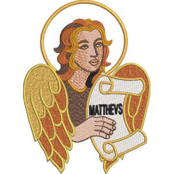 Embroidery Design Saint Matthew The Evangelist 14 Cm