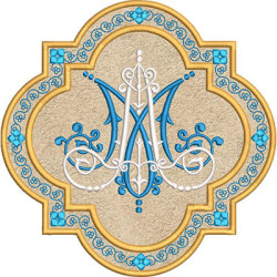 Diseño Para Bordado Marco Mariano Aplicado
