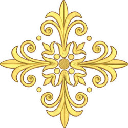 Embroidery Design Decorated Cross 368