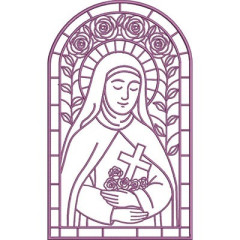 Embroidery Design Stained Glass Window Of Our Saint Th..
