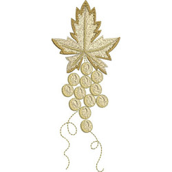 Embroidery Design Bunch Of Grapes 20 Cm