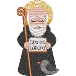 Embroidery Design St. Benedict Cute