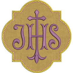 Diseño Para Bordado Marco Aplicado Jhs De 13 Cm