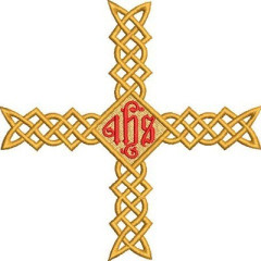 Embroidery Design Decorated Cross 369..