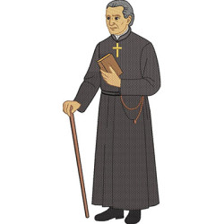 Embroidery Design Father Joseph Of Anchieta 28 Cm