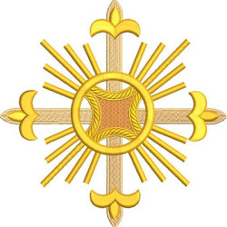 Embroidery Design Decorated Cross 370