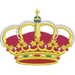 Embroidery Design 13 Cm Crown..