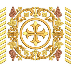 Embroidery Design Cross Decoration For Continuous Joining 2