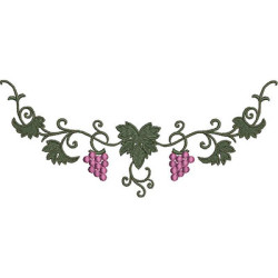 Matriz De Bordado Arco De Uvas 17,5 Cm