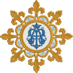 Matriz De Bordado Marian Decorated 15 Cm