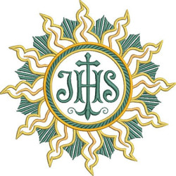 Matriz De Bordado Jhs Consagrado 16,5 Cm