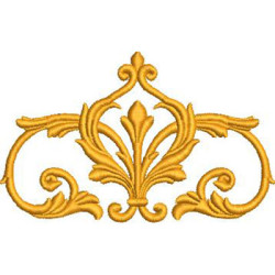 Embroidery Design Stylized Fleur-de-lis 9 Cm