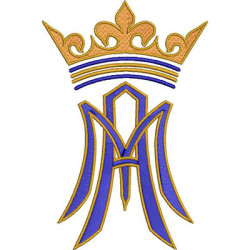 Matriz De Bordado Mariano 15 Cm