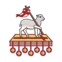 Embroidery Design Lamb Of God 9 Cm..