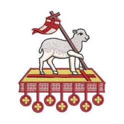 Matriz De Bordado Cordeiro De Deus 9 Cm