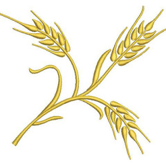 Embroidery Design Wheat 14 Cm..