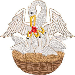 Embroidery Design Liturgical Pelican 14 Cm..